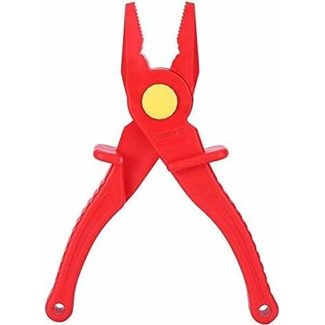 Bravix Pinces En Plastique Pince Coupante Multifonctionnelle Isolée 1000 V À Bec Plat Pour L'Installation D'Instruments Et La Coupure De Circuitspratique,
