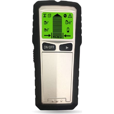 Bravix Détecteur Numérique De Construction 5 En 1, Détecteur De Mur Avec Ecran Lcd, Scanner Électronique De Goujons Détecter Métaux/fils Électrique/studs En Bois Dans Murs, Sols Et Plafonds, Argent, U