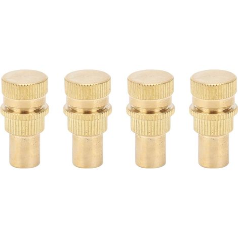 Bravix Dégonfleur Automatique De Pneu, 4 Pièces Laiton Outil De Noyau De Valve De Pneu Accessoire De Pneu De Roue Automatique Pour Pneus, Voiture, Camion, Moto, Et Vtt