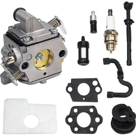 Bravix Ywnyt Ms170 Ms180 C1q-s57a Carburateur Kit Pour Stihl 017 018 Ms 170 180 180c Ms170 Ms180 Ms170c Ms180c Tronçonneuse/tondeuses À Gazon Avec Filtre À Air Tune Up Kit