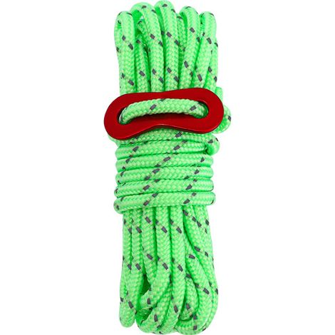 Bravix 8pcs Corde Tente Camping Avec Tendeurs De Tente, Corde De Tente Réfléchissante Corde Camping Corde En Nylon Pour Le Camping Randonnée Auvent Tente, 4mm4m