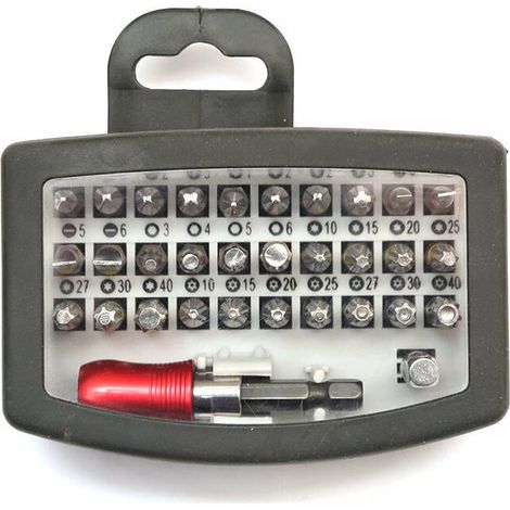 Bravix Accessories 32 Pièces Coffrets D'Embouts De Vissage Extra Hard，