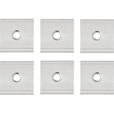 Bravix Lot De 6 Œillets De Passepoil Pour Rail De Fixation 5/6 Mm - 7/8 Mm - Lot De 6 Crochets Pour Auvent De Tente, Camping, Caravane