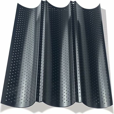 Bravix Moules À Pain, Moule Baguette, Moule A Baguette, Moule A Pain, Moule À Pain Français Pour 3 Baguettes Moulle À Baguette Moulle À Pain Perforé Pour La Cuisson Pain Français, Pain De Bâton Moul