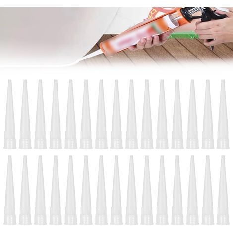 Bravix 30 Pièces De Cartouche Douilles Silicone - Embouts De Remplacement En Silicone Pour Cartouches