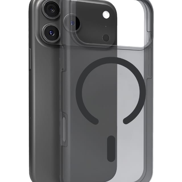 Puro Daylight Magsafe Compatible Silicone Case for iPhone 17 Pro Max - Translucent Black