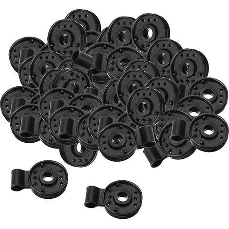 Bravix Clips De Bâche 50pcs - Pince De Serrage Pour Auvent Coupe-vent - Accessoire De Clips De Tente Pour Camping, Bâches, Toile D'Ombrage De