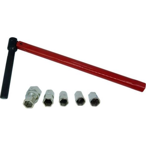 Bravix Clé À Robinet, Rouge，jeu De Clés À Douille De Démolition De Plomberie Clé À Robinet 8-13 Mm, Une Pièce，