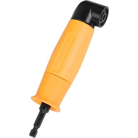 Bravix 90 Degrés Perceuses À Angle Droit Adaptateur Jaune Tournevis A Renvoi D'Angle Coudé 6.35mm Tige Hexagonale Pilote Et Tournevis Drill Attachment Avec Porte-embout Magnétique