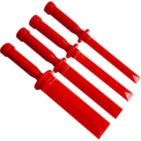 Jeu De Grattoirs Plastiques Largeur 21 - 21 - 24 - 36 Mm 4 Pièces