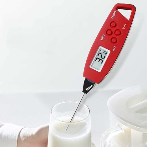 Bravix Untra-rapide Précis Thermomètre Numérique Thermomètre De Cuisson Instantanée Lire La Cuisson Des Aliments Thermomètre Avec Aimant Et 304 En Acier Inoxydable Sonde
