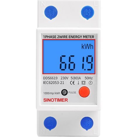 Bravix Sous Compteur Électrique Monophasé, 80a Max Modulaire, Simple Tarif, Affichage Lcd.