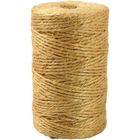 Bravix Ficelle De Jute,ficelle Corde Jute Naturelle,ficelle De Jardin, Ficelle D’emballage,arts Artisanat Ficelle Pour Mariage,jardin,arts Créatifs Diy Cadeau Décoration,l'emballage Cadeau,2mm100 M