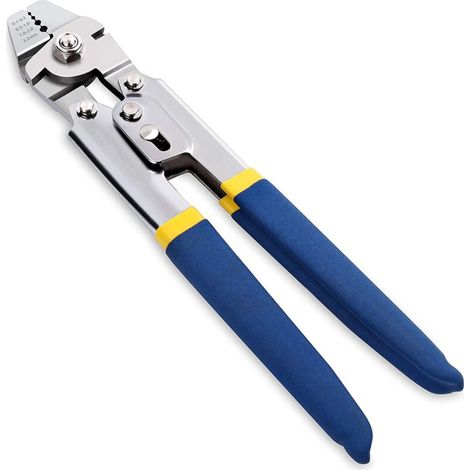Bravix Sertisseur De Câble Métallique Pour Sertir Les Lignes De Pêche Jusqu'à Des Outils De Sertissage De 2,2 Mm, Outil De Sertissage De Câble Métallique En Acier Inoxydable Heavy Duty, 1pcs