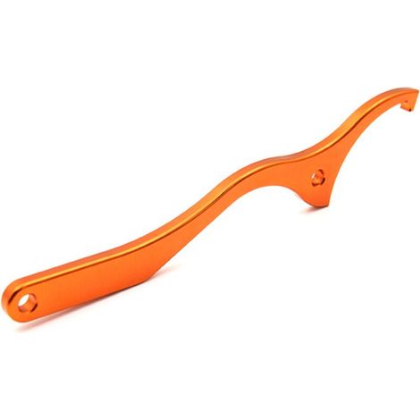 Clé À Ergot, Outil Clé De Crochet D'Amortisseur Universel Clé D'Amortisseur En Alliage D'Aluminium Multifonctionnelle Outil De Réglage Pour Quads, Vélo Et Motos,orange, Une Pièce，