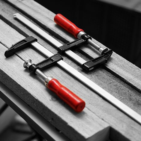 Kit De Serrage Rapide 2 Pièces, Corps Métallique 50 X 200 Mm, 80 X 300 Mm,rouge