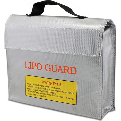 Bravix Sac Sécurité De Batterie Lipo, Lipo Sacoche De Protection, Chargement Des Piles Sacs, Rangement Ignifuges Sac, Pour Une Charge Sûre, Emportez Une Batterie Au Lithium