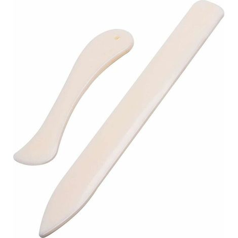 Bravix Lot De 2 Marqueurs De Pliage En Os Pour Travaux Manuels,en Forme D'Os Droits Et Incurvés Plioir Scrapbooking Pour Travaux Manuels, Fabrication De Cartes, Fournitures De Bureau Et Travaux Manuel