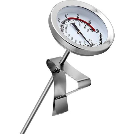 Bravix Sonde Longue En Acier Inoxydable Huile De Friture Friteuse Frites Barbecue Thermomètre Température D'Huile Barbecue Thermomètre