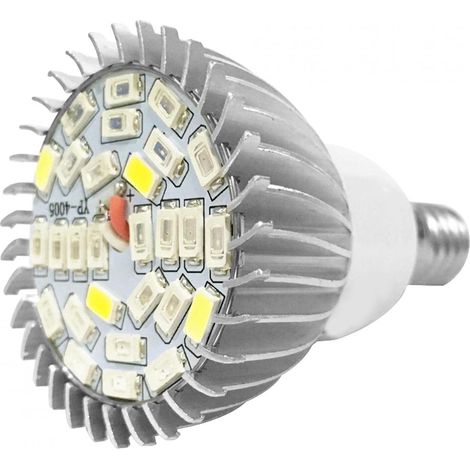 Bravix Lampe De Croissance Des Plantes, Ampoule De Croissance Des Plantes En Aluminium À Spectre Complet 28w À Économie D'Énergie