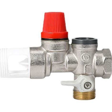 Bravix Groupe De Sécurité Soupape De Surpression Unidirectionnelle Pour Chauffe-eau Type 3/4 Droit
