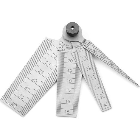 Bravix Jauge Conique, 1 Jeu De Règles De Jauge D'Épaisseur De Cône De Soudage En Acier Inoxydable Outil D'Inspection De Trou Taille De Trou Jauge D'Épaisseur Outil De Mesure Gap Gage