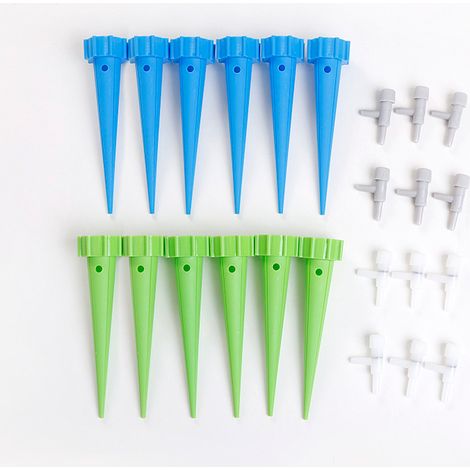 Bravix 12pcs Goutte À Goutte Bouteille Irrigation Goutte À Goutte Bouteille Arroseur Automatique Plantes Arrosage Goutte A Goutte Avec Vannes Pour Jardin Maison Intérieur Extérieur Pot De Fleur