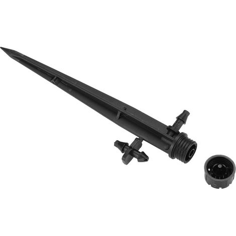 Bravix Goutteurs D'Irrigation 50pcs Avec Connecteur Cannelé Pour Tuyauterie D'Égouttement De 4mm / 7mm Système D'Ajustement D'Égouttement D'Émetteur De Pieu Ajustable À 360 Degrés Sur 8 Trous
