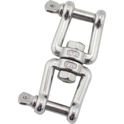 Bravix Pivotant Manille Connecteurs Suspension - Mâchoires En Acier Inoxydable 304, Pivote En Toute Pour Fauteuil Suspendu, Balançoire, Sac De Frappe, Yoga, Meubles Suspendus Et Divers - 2 Pcs