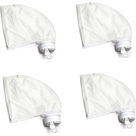Bravix 4pcs Sacs De Nettoyeur De Piscine,sac Pour Robot Robot Piscine, Remplacement De La Poche En Nylon Pour De Polaris 280&480 Sac De Filtration Universel Pour 280/480 Sacs De Rechange Polaris