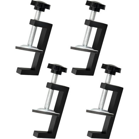 4 Pièces Serre Joint Kit, Plage De Serrage 10-57mm Pince G Réglable, Serre Joint Menuisier Clip De Fixation, Outils Accessoires Pour Pince De Table, Convient Pour La Fixation Du Bois, Des Table