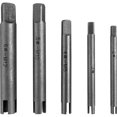 Bravix Extracteur De Robinet , Extracteur De Taraudage , Extracteur De Vis Acier ,vis Stripped Jeu De Robinets Extracteurs 5pcs