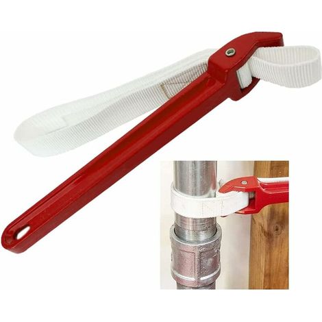 Bravix Clé À Sangle Réglable Clé A Sangle Filtre À Huile Universel Poignée Antidérapante À Sangle Durable Facile A Utiliser Pour Filtres À Huile Tuyaux D'Arrosage Robinet