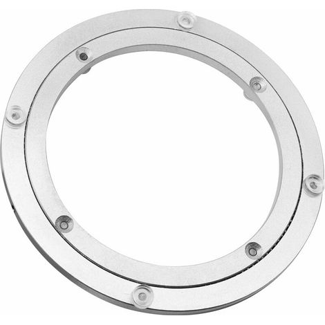 Bravix Roulement De Table Tournante En Alliage D\'aluminium, Table Tournante Pivotante À Usage Intensif Rotating Bearing Turntable Round Dining Table Smooth Swivel Plate Hardware, 8