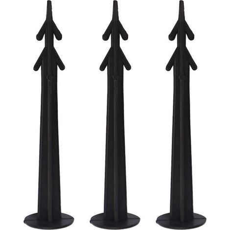 Bravix Piquets De Fixation Pour Bache - Pour Toison De Mauvaises Herbes [100 Pièces] - Extrêmement Stable - Ancrage De Sol En Plastique Incassable，