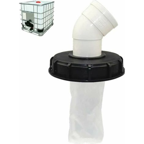 Bravix 45°couvercle De Réservoir Ibc Avec Filtre En Nylon Lavable Pour Réservoir D'Eau De Pluie Ibc 1000 Litres,filtre À Couvercle Ibc Accessoires De Réservoir Ibc,filtre À Eau De Pluie En Nylon 165 M