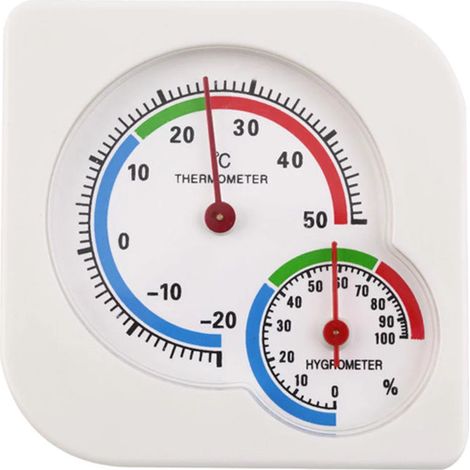 Bravix Thermomètre Hygromètre D'Intérieur, Jauge D'Humidité De La Température Avec (℉/℃) Pour Humidificateurs, Serre, Jardin, Cave, Placard