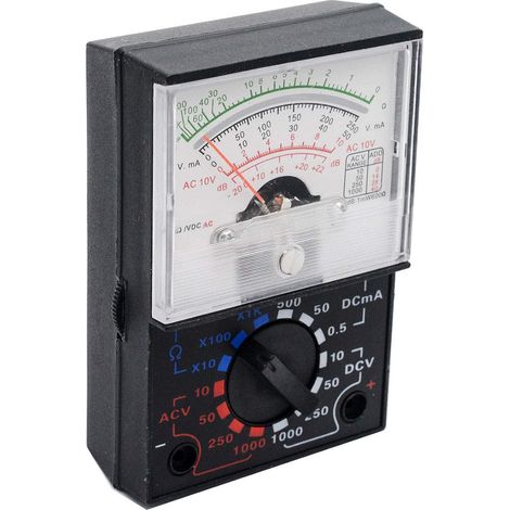Bravix Multimètre Analogique - Testeur De Continuité Électrique Yx 1000 A Ca Cc - Mesure De La Résistance Du Courant