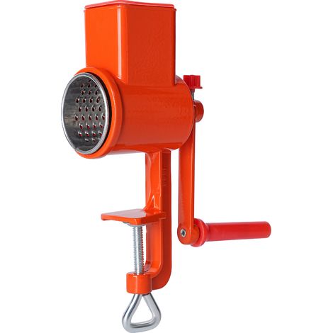 Bravix Céréales Manuel, À Farine Concasseur A Mais Multifonction Portable Machine Poudre Finesse Réglable Trémie Pince Table Pour Noix Café Céréales Graines Maïs Épices