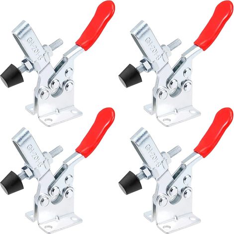 Bravix 4pcs Pince À Genouillère, Dispositif De Serrage À Genouillère, Outil À Main, Capacité De Maintien Environ 90 Kg, Antidérapant, Desserrage Rapide, Robuste