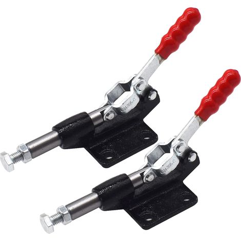 Bravix Pinces À Bascule, 2 Pièces Maintien Push Pull Action Outil À Main Bascule Outil Main Dégagement Rapide Pince Manuelle Loquet Levier Horizontal Serrage Barre De Dégagement Rapide