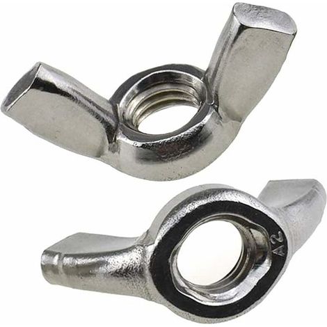 Bravix M8 Écrous À Oreilles Papillon (paquet De 25) Zingué Pour Aux Boulons Et Fixations - Attaches A Toute Epreuve Norme Certifiée Iso965 Din315 M8 (19mm X 38mm)