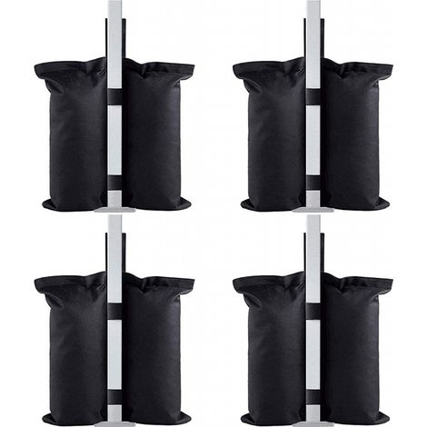 Bravix Jeu De 4 Poids Pour Tonnelle, Poids Tonnelle Industrielle 600d, Revêtement Intérieur En Pvc, Sac De Sable Pour Tonnelle Pour Tente Pop-up, Auvent Ou Parasol (double-tube)