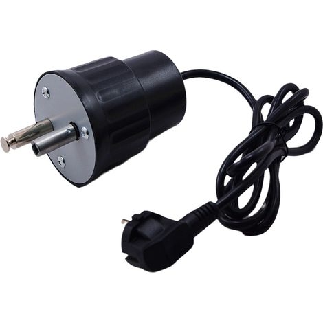 Bravix Moteur Tourne Broche De Barbecue Moteur Eléctrique Camping En Aluminium Kit Rtissoire Barbecue Charge Nominale 0-24kg(eu Plug)