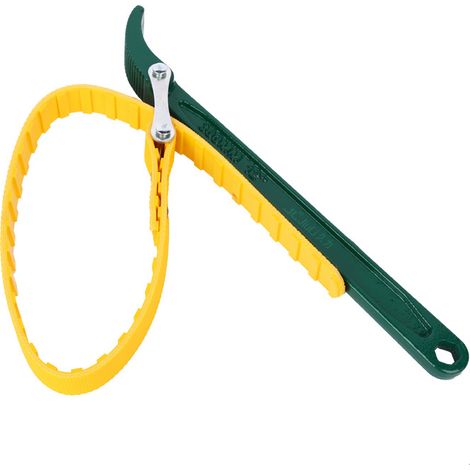 Clé À Sangle Réglable, Cle Filtre A Huile, Cle A Sangle De Filtre Multifonctional Poignée De 30cm Outil De Retrait Pour Mécaniciens Et Plombiers