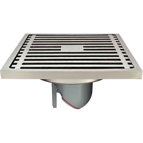 Bravix Déodorant De Salle De Bain En Acier Inoxydable Bamboo Row 10cm Drain De Sol Pour Salle De Bain