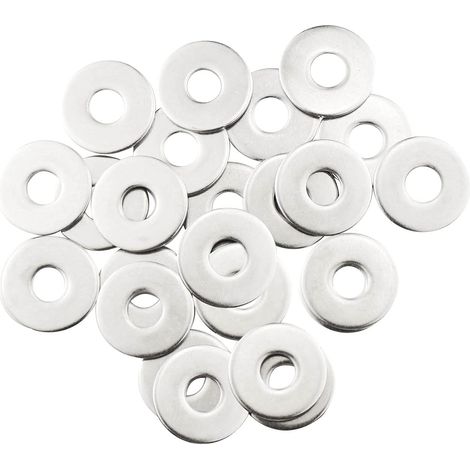 Bravix Rondelles Métalliques M10, 20 Rondelles En Acier Inoxydable, Rondelles Plates M10 X 30 Mm, Rondelles En Acier Inoxydable 304, Rondelles Penny Pour Vis Et Écrous