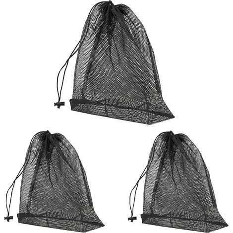 Bravix 3 Pcs Sac En Filet De Filtre De Pompe Sac De Filtre De Pompe D'Étang Avec Cordon De Serrage Sac Filtrant De Pompe À Eau Sac De Barrière De Pompe Pour Filtre Bassin Exterieur(4131cm/4545cm)