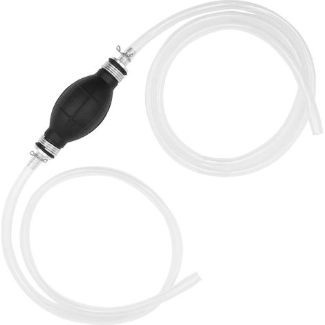 Bravix Siphon Pompe Transfert Liquide L'Eau, Pompe Manuelle Carburant, Universelle Siphon Essence Avec Tuyau De Deux Mètres, Pompe Carburant