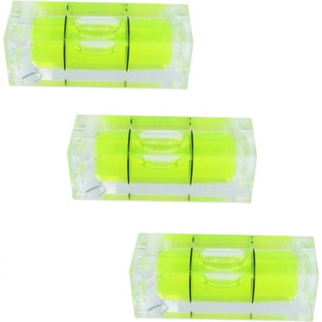Bravix Mini Niveaux À Bulle Carrés,niveau À Bulle, 10 Pièces Mini Niveau À Bulle, Petit Niveau A Bulle Mini Niveau, Carré Mini Niveau À Bulle, 15x15x40mm